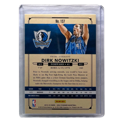PANINI NBAカード GOLD STANDARD DIRK NOWITZKI DALLAS MAVERICKS /299 #137 中古 IT2