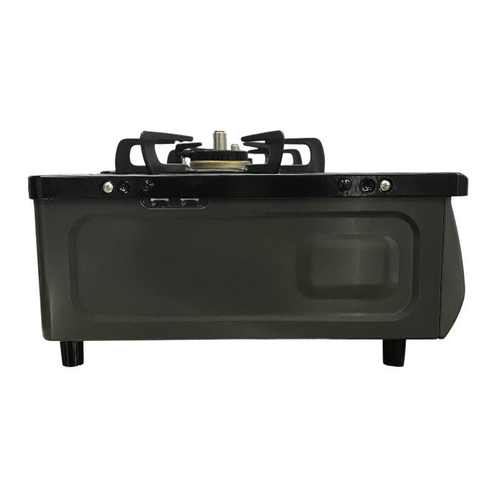 リンナイ ガステーブル ブラック プロパンガス用 水無し片面焼きグリル 据え置き LP コンロ 左強火力 KG35NBKL 中古 T1