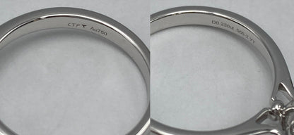 周大福 CHOW TAI FOOK K18WG  ダイヤ0.23ct リング 11号 中古 D4