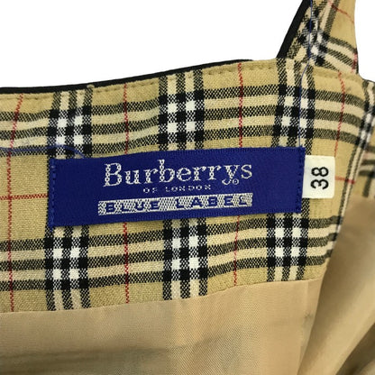 BURBERRY BLUELABEL バーバリー ブルーレーベル ジャンパースカート レディース ポリエステル ワンピース 膝丈 ノバチェック ベージュ 38サイズ FM510-400 中古 T1