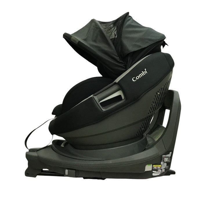 コンビ ホワイトレーベル THE S ISOFIX エッグショック チャイルドシート R129適合 360°回転 ウォッシャブル フルジェンテブラック ZC-690 中古 T1