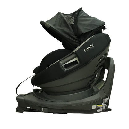 コンビ ホワイトレーベル THE S ISOFIX エッグショック チャイルドシート R129適合 360°回転 ウォッシャブル フルジェンテブラック ZC-690 中古 T1