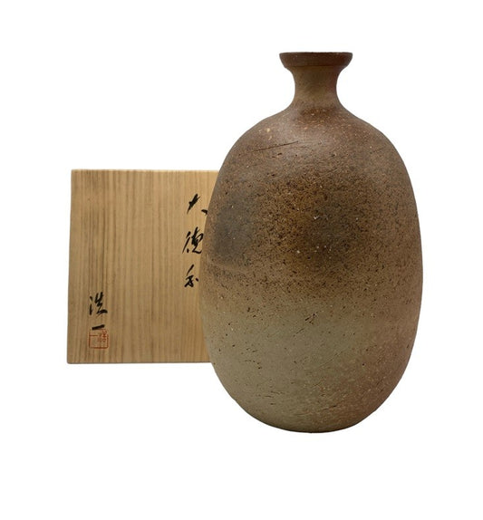 備前焼 吉田 浩一 大徳利 酒器 花器 花入 中古 D4