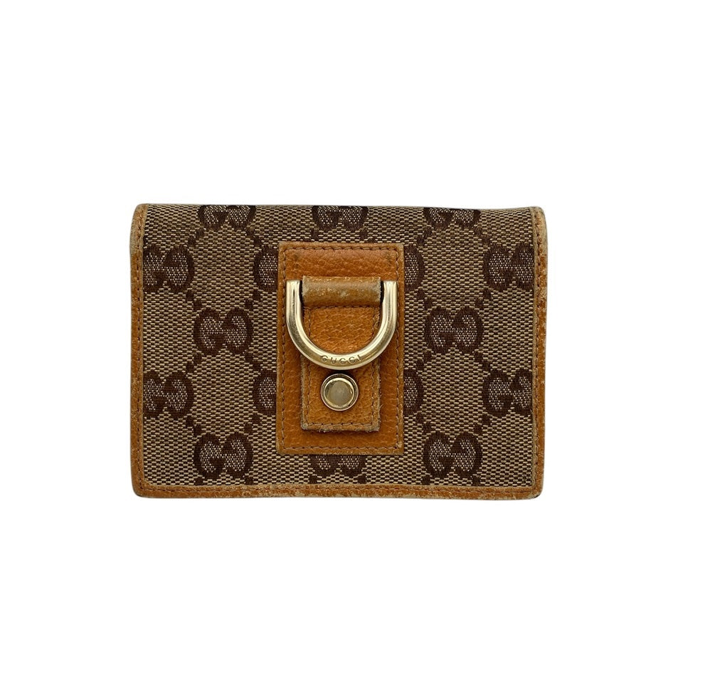 GUCCI グッチ GGキャンバス 名刺入れ カードケース 141417 中古 D4