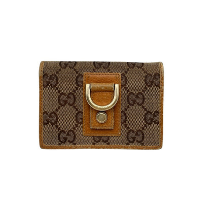 GUCCI グッチ GGキャンバス 名刺入れ カードケース 141417 中古 D4
