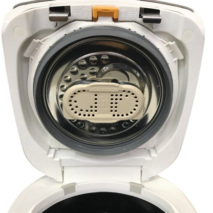 象印マホービン 炊飯器 3合 圧力IH式 極め炊き 黒まる厚釜 ホワイト NP-RN05-WA 中古 Y1