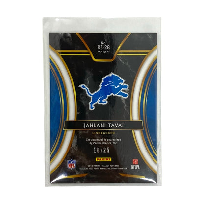 PANINI NFLカード SELECT PRIZM JAHLANI TAVAI DETROIT LIONS 15/25 #RS-28 中古 IT2