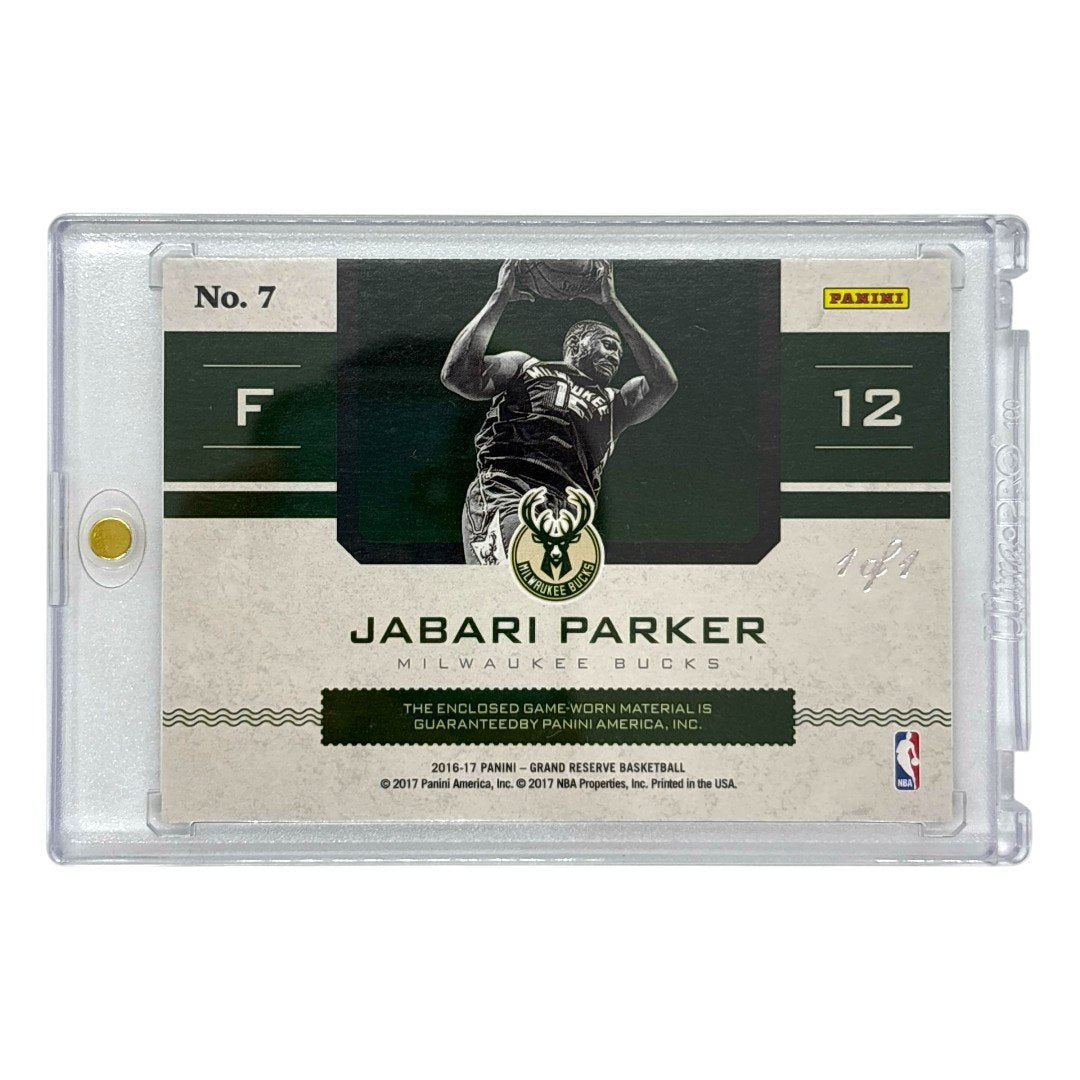 PANINI NBAカード GRAND RESERVE JABARI PARKER BUCKS 1of1 #7 中古 IT1