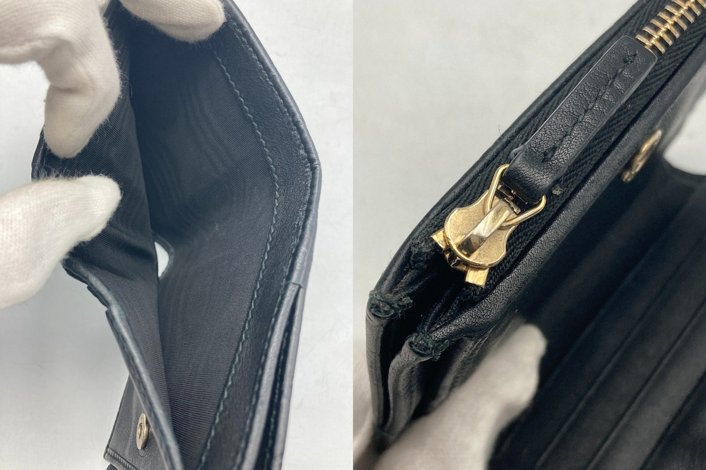 GUCCI グッチ マイクログッチシマ レザー 2つ折り財布 510318 中古 D4