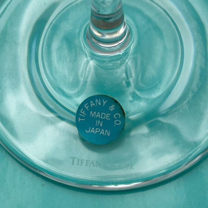 未使用品 ティファニー TIFFANY&CO. フローレット ペア ワイングラス 洋食器 ブランド おしゃれ 酒器 アルコール グラス 中古 W４