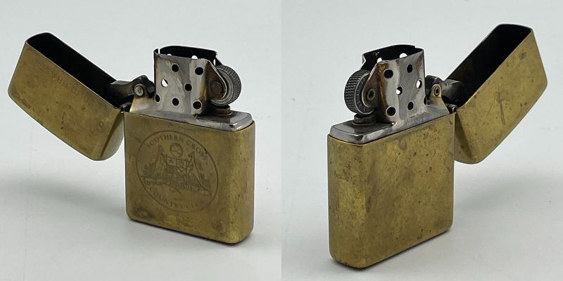 ZIPPO ジッポ サザンクロス 南十字星 ソリッドブラス 真鍮 1997年 アメリカ製 タバコ オイルライター ジッポー 中古 R1