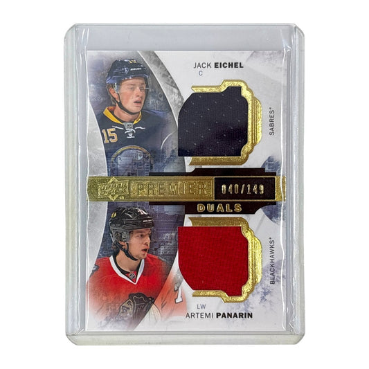 UPPER DECK NHLカード PREMIER JACK EICHEL SABRES ARTEMI PANARIN BLACKHAWKS 040/149 #PD2-EP 中古 IT1