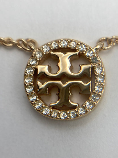 TORY BURCH トリーバーチ アイコン パヴェ ペンダント ネックレス 中古 D4