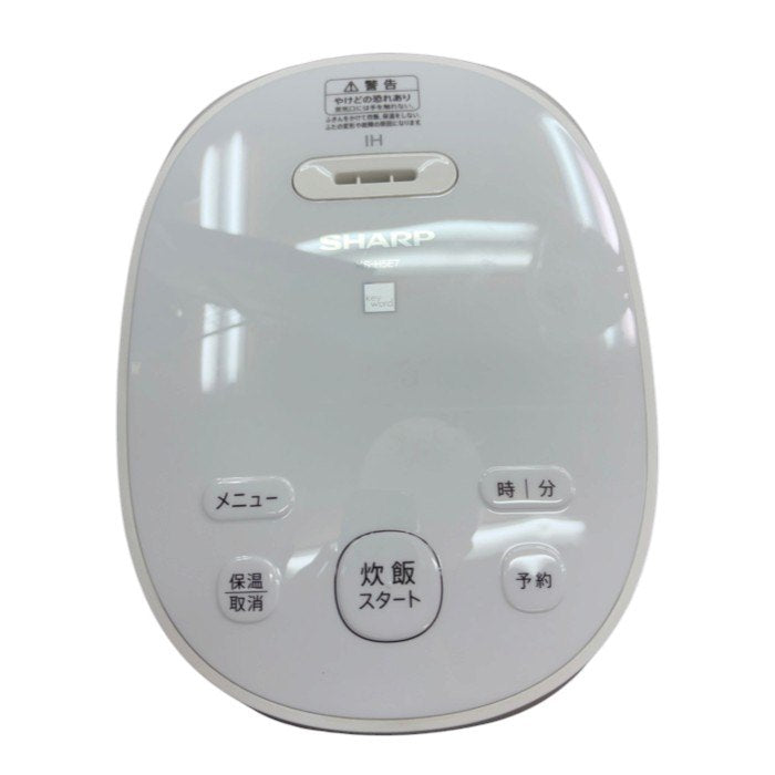SHARP シャープ IH炊飯ジャー 3合炊き keyword キーワードホワイト KS-H5E7-KW 炊飯器 キッチン家電 米 調理器具 中古 W４