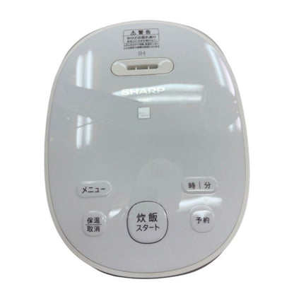 SHARP シャープ IH炊飯ジャー 3合炊き keyword キーワードホワイト KS-H5E7-KW 炊飯器 キッチン家電 米 調理器具 中古 W４