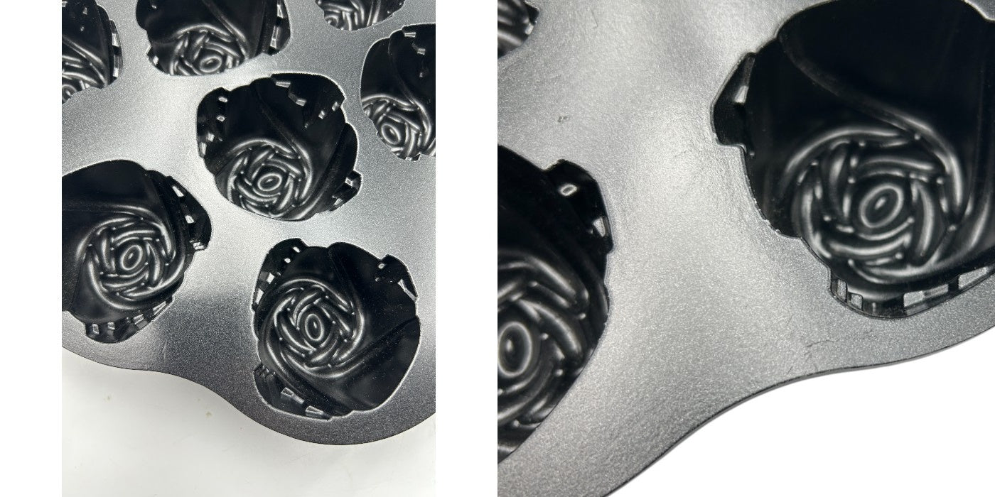 NORDIC WARE ノルディックウェア スイートローズ 型 2個セット ケーキ型 パン型 お菓子 製菓 バラ 薔薇 中古 W４