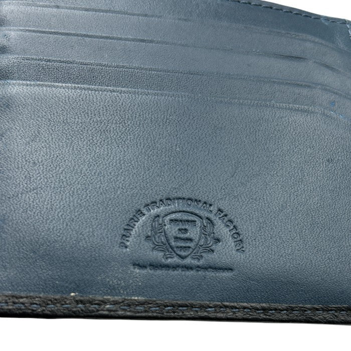 prairie traditional factory 牛革 2つ折り財布 NPF6212 プレリー トラディショナル ファクトリー メンズ コンパクト レザー 中古 W４