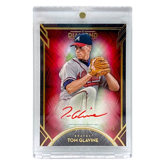 TOPPS MLBカード DIAMOND ICONS RED INK TOM GLAVINE ATLANTA BRAVES /5 #RI-TG 中古 IT1