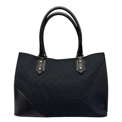 GUCCI グッチ ハンドバッグ レディース シェリーライン GG ブラック 137385 鞄 ブランド レディース おしゃれ レザー キャンバス 中古 W４