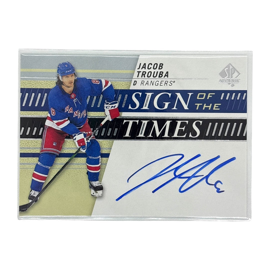 UPPER DECK NHLカード SP AUTHENTIC JACOB TROUBA RANGERS #SOTT-TR 中古 IT1