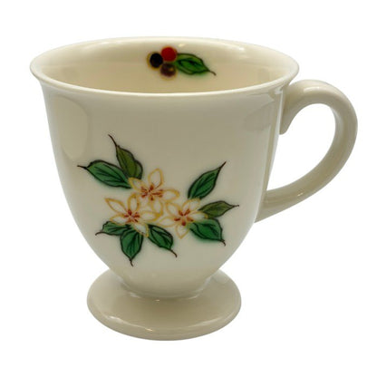 陶あん 小川珈琲 京焼 清水焼 カップ＆ソーサー 白 珈琲の花 No.8051 コーヒー 洋食器 おしゃれ 花柄 中古 W1