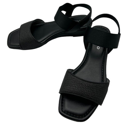 HIMIKO 卑弥呼 グリッター サンダル 22cm 641204 レディース ブラック 夏 シューズ 中古 W４