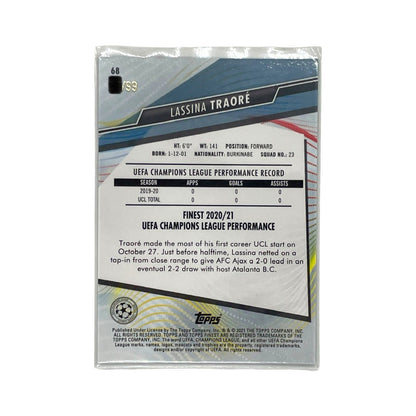 TOPPS サッカーカード FINEST LASSINA TRAORE AJAX /99 #68 中古 IT1