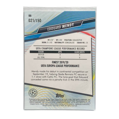 TOPPS サッカーカード FINEST EDOUARD MENDY CHELSEA /150 #88 中古 IT2