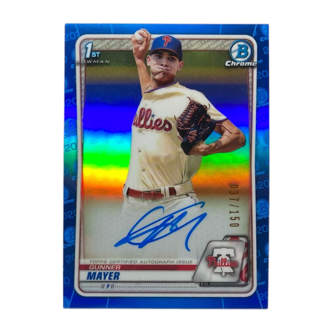 TOPPS MLBカード BOWMAN CHROME 1ST GUNNER MAYER PHILADELPHIA PHILLIES /150 #CPA-GMA 中古 IT2