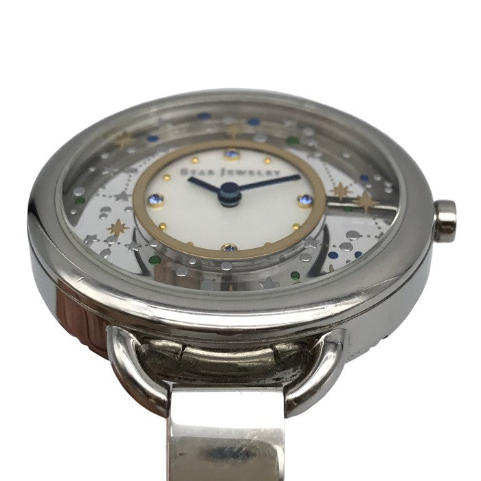 STAR JEWELRY スタージュエリー 腕時計 レディース アナログ クォーツ ラウンドフェイス 限定 星座 クリア シルバー/ホワイト 中古 T1