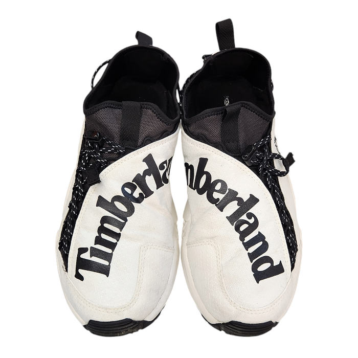 Timberland ティンバーランド リップコード リップストップ スニーカー メンズ ローカット スリッポン ホワイト/ブラック 27.5cm A5QCX 中古 T1