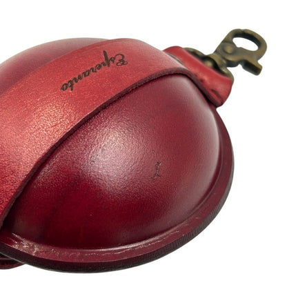 エスペラント esperanto Lサイズ コインケース 携帯灰皿 イングランドサドルレザー レッド マルチケース 牛革 小物 キーホルダー 中古 W1