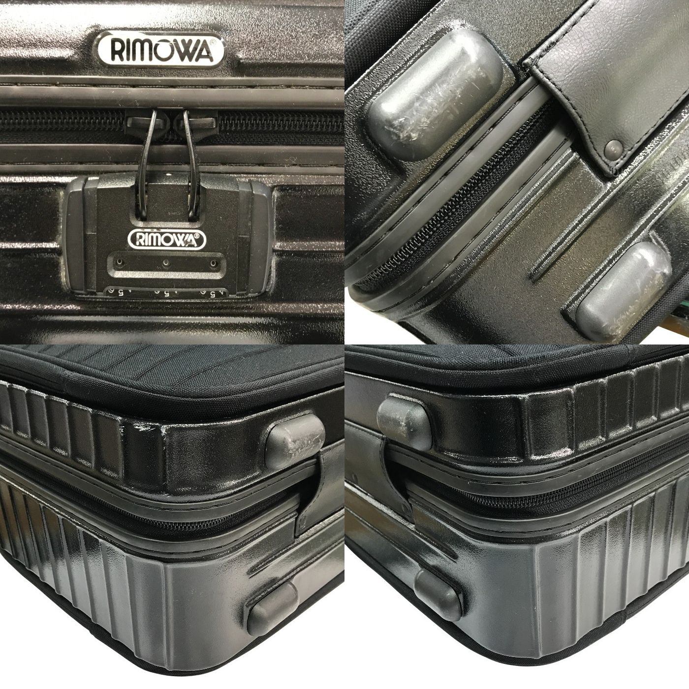 RIMOWA リモワ ボレロ ノートブック ブリーフケース メンズ 2way ビジネスバッグ トラベル ショルダー ブラック 中古 T1