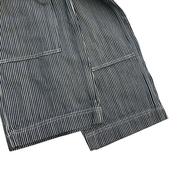 FREEWHEELERS フリーホイーラーズ ペインターパンツ メンズ ストライプ デニム UNION SPECIAL OVERALLS ワークパンツ ヒッコリー ネイビー/ホワイト サイズ不明 中古 T1