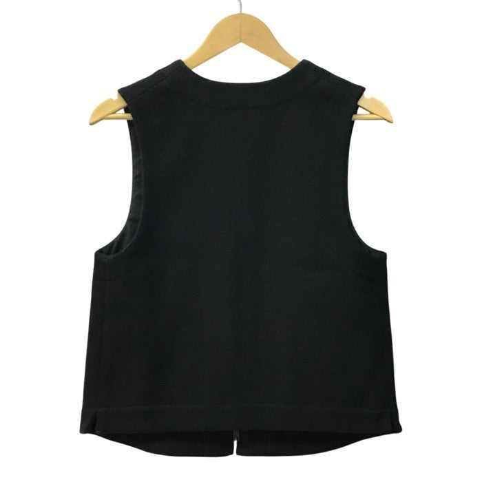 MARGARET HOWELL マーガレットハウエル ベスト レディース ウール ダブルジッパー ブラック 1サイズ 578-4225004 中古 T1
