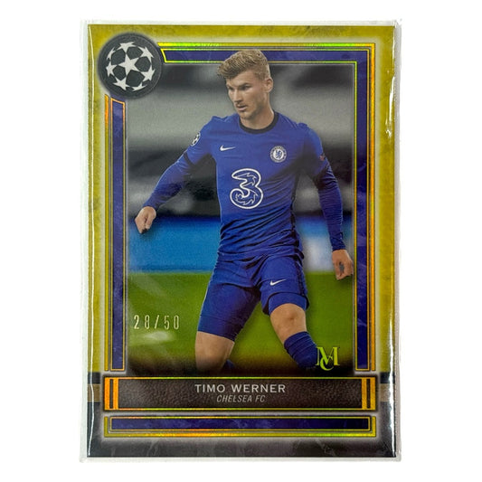 TOPPS サッカーカード MUSEUM COLLECTION TIMO WERNER CHELSEA 28/50 #36 中古 IT1
