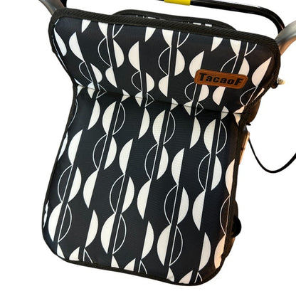 幸和製作所 シルバーカー テイコブ ルーティ Ⅱ 北欧 SLM08-BK 高齢者 お出かけ おしゃれ 折りたたみ 座面付き 中古 W４