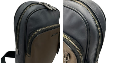 COACH コーチ ショルダーバッグ 6771 ネイビー ブラウン 鞄 ブランド メンズ ボディバッグ 中古 W４