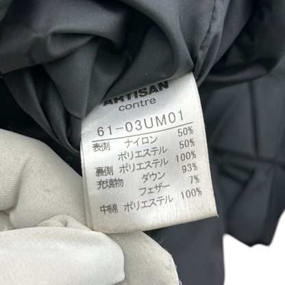 ARTISAN アルチザン ダウンコート 61-03UM01 11 レディース アウター 冬 ブラック 中古 Ｗ４