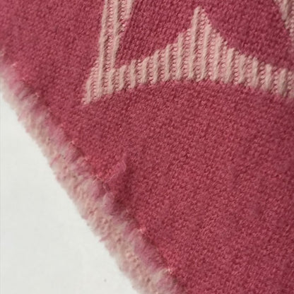 LOUIS VUITTON ルイヴィトン LVエセンシャル マフラー レディース 184×34cm ウール モノグラム フリンジ ピンク M78936 中古 T1