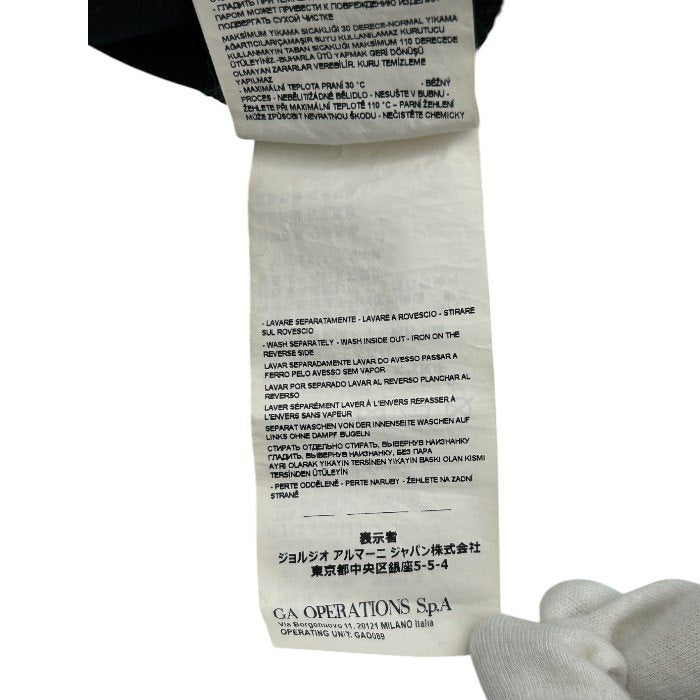 EMPORIO ARMANI エンポリオアルマーニ パンツ メンズ ジョガー ジャージ ブラック XS 8N1PFQ 1JHSZ ズボン ボトムス ウエストゴム 中古 W1