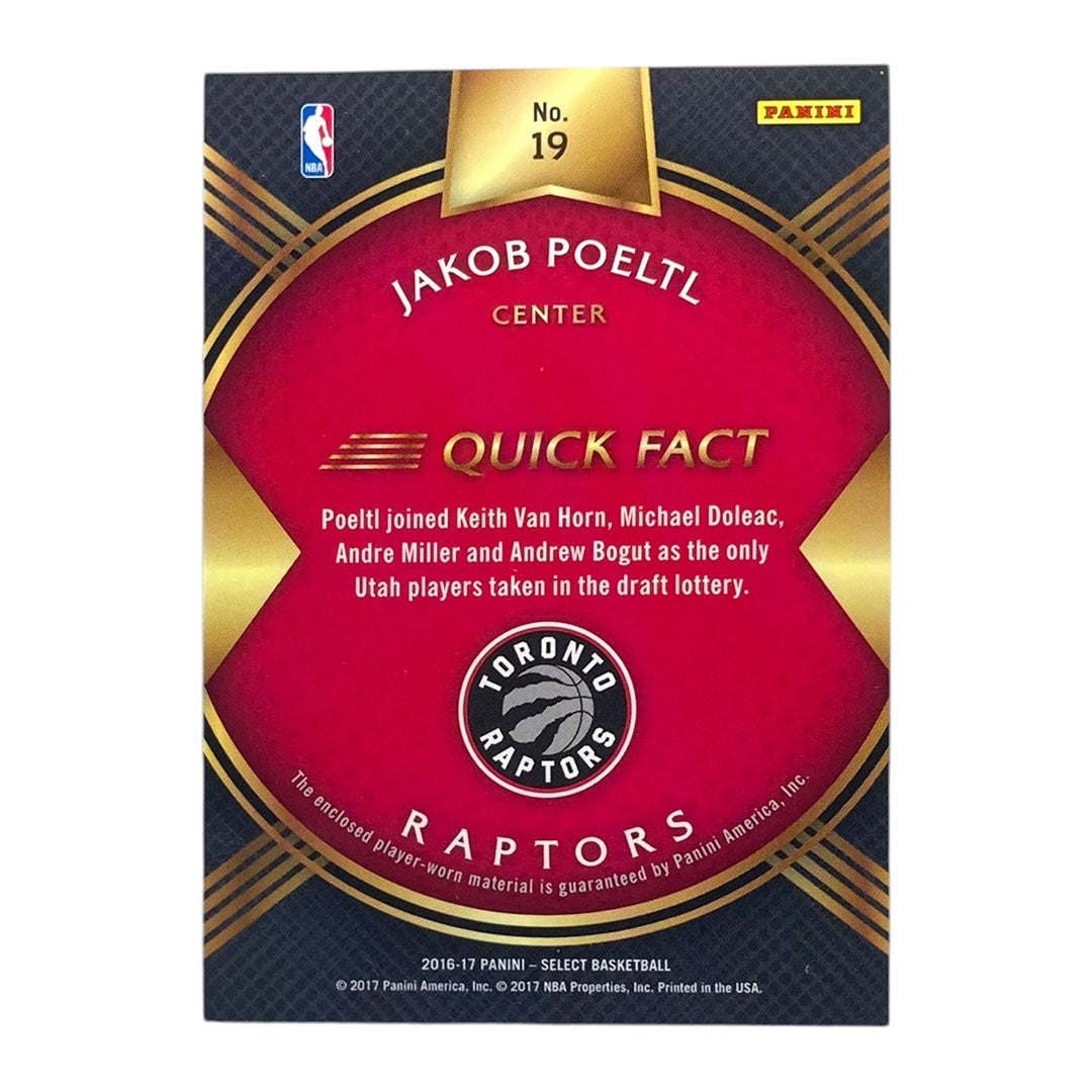 PANINI NBAカード SELECT JAKOB POELTL TORONTO RAPTORS #19 中古 IT2