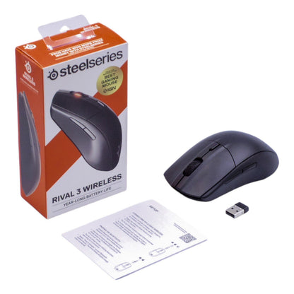 SteelSeries ゲーミングマウス 無線 ワイヤレス 2.4Ghz/Bluetooth対応 低遅延 Rival 3 Wireless 62521 中古 a1