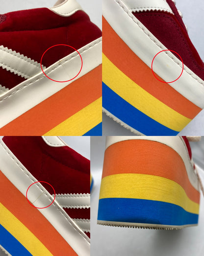 GUCCI×adidas グッチ×アディダス GAZELLE ガゼル 厚底 スニーカー 707871 サイズ23.5cm レディース 中古 D4