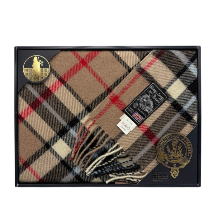 未開封品 King of scots  キングオブスコッツ ウール100％ ひざ掛け 寝具 ブランケット チェック柄 毛 かわいい 秋 冬 中古 W４