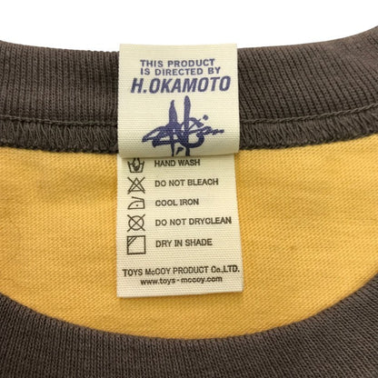 TOYS McCOY トイズマッコイ Tシャツ メンズ コットン 半袖 JOHNSON MOTORS プリント イエロー系 Mサイズ 中古 T1