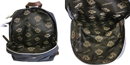 Orobianco オロビアンコ リュック ネイビー ブラウン メンズ 通勤 おしゃれ レザー お出掛け 中古 W1