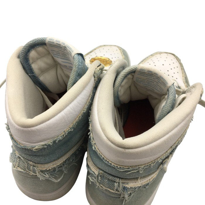 NIKE ナイキ WMNS AIR JORDAN 1 HIGH OG DENIM 26cm DM9036-104 中古 Y4