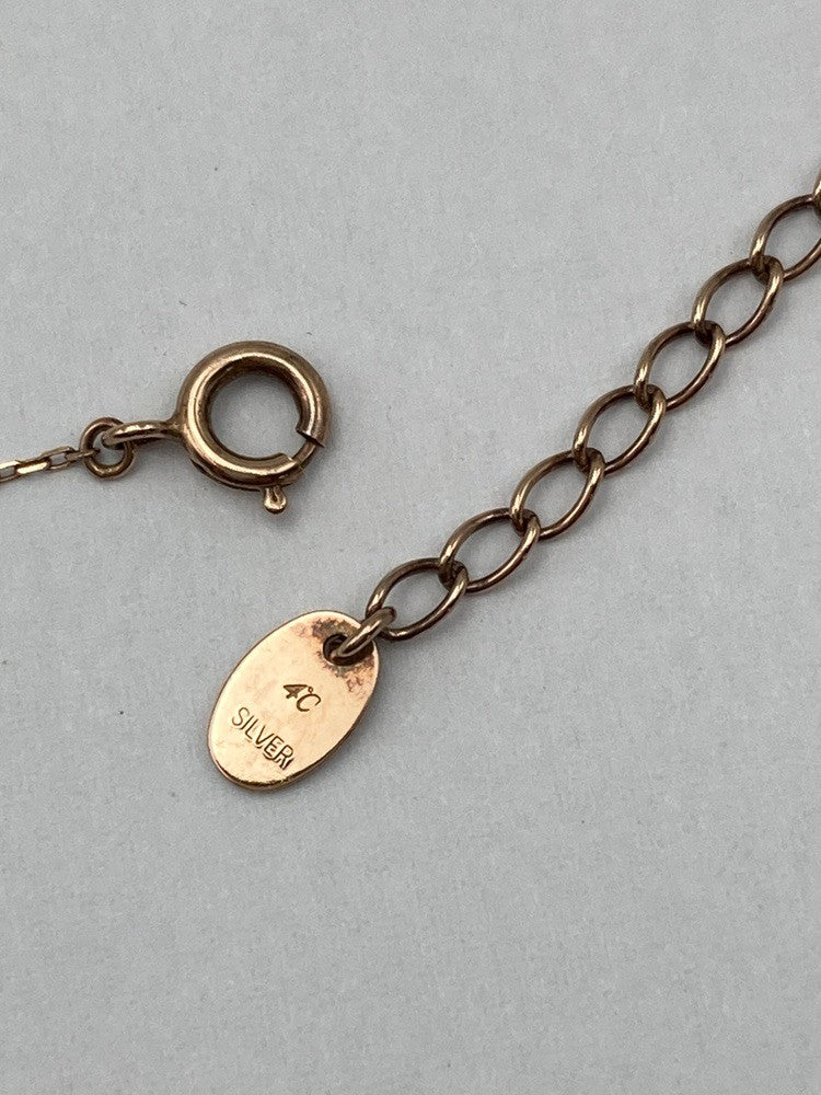 4℃ ヨンドシー シルバー 7石 ネックレス 中古 D4