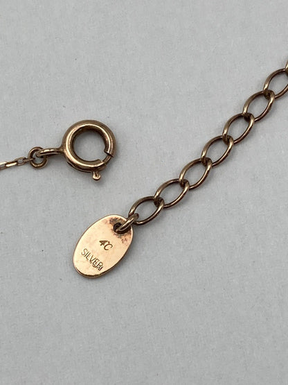 4℃ ヨンドシー シルバー 7石 ネックレス 中古 D4
